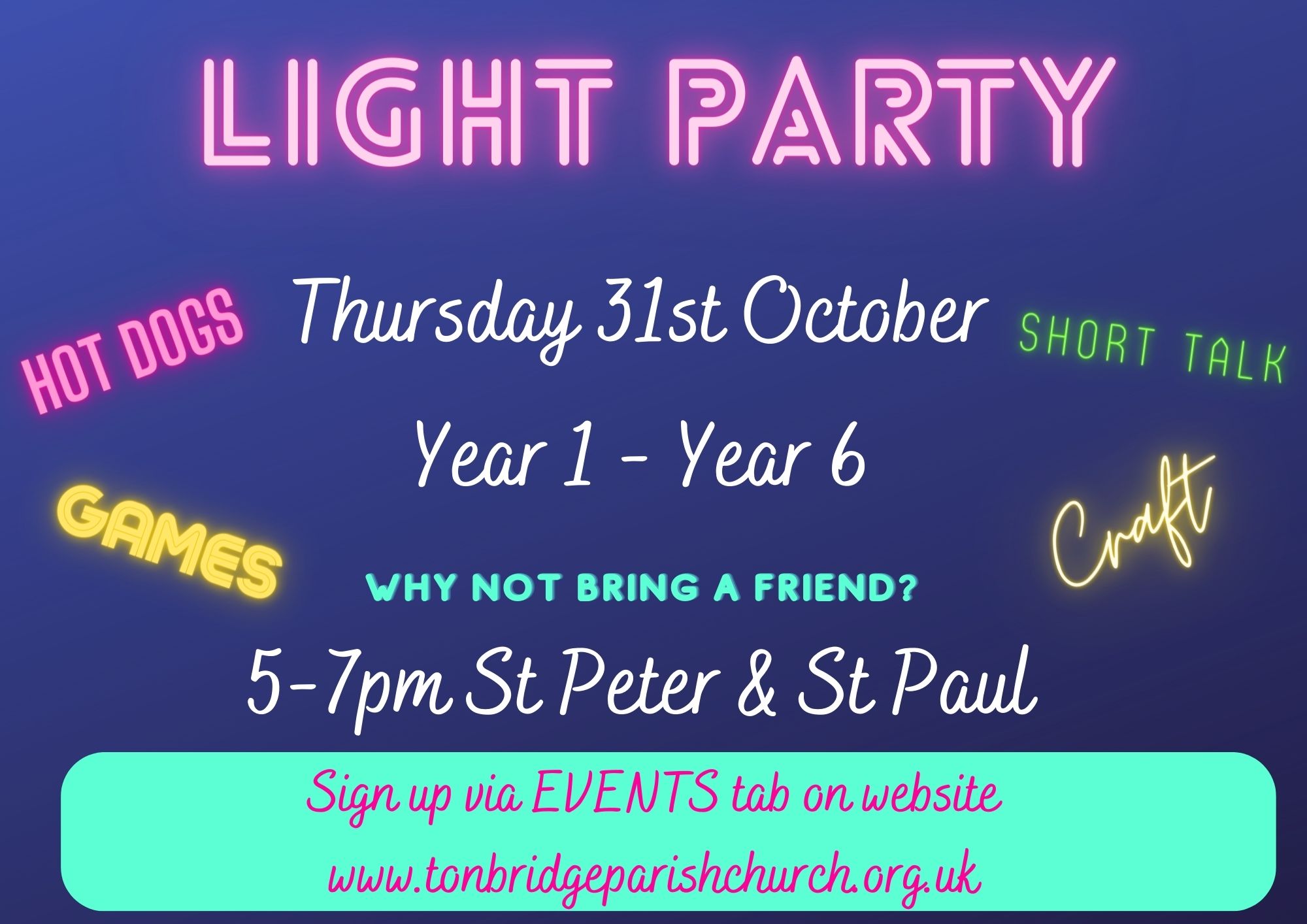 Light Party flyer 2024